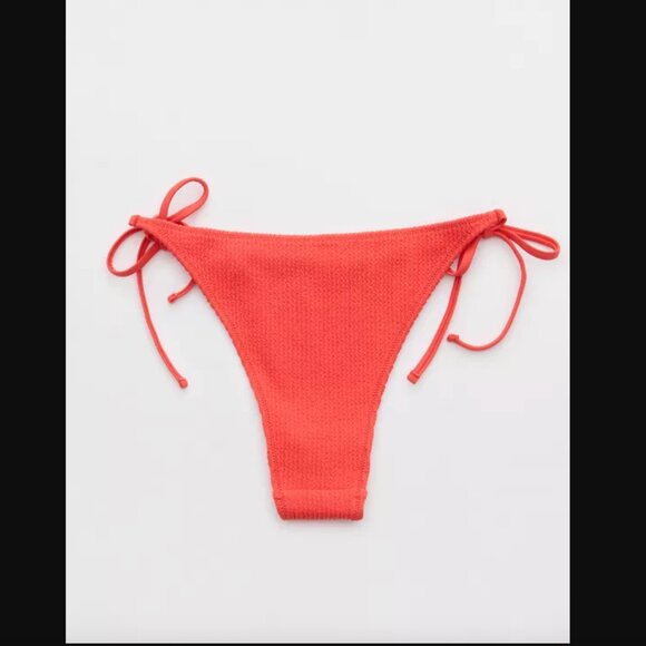 [SET] Aerie Crinkle Bikini Set - Resort Red - Picture 6 of 8
